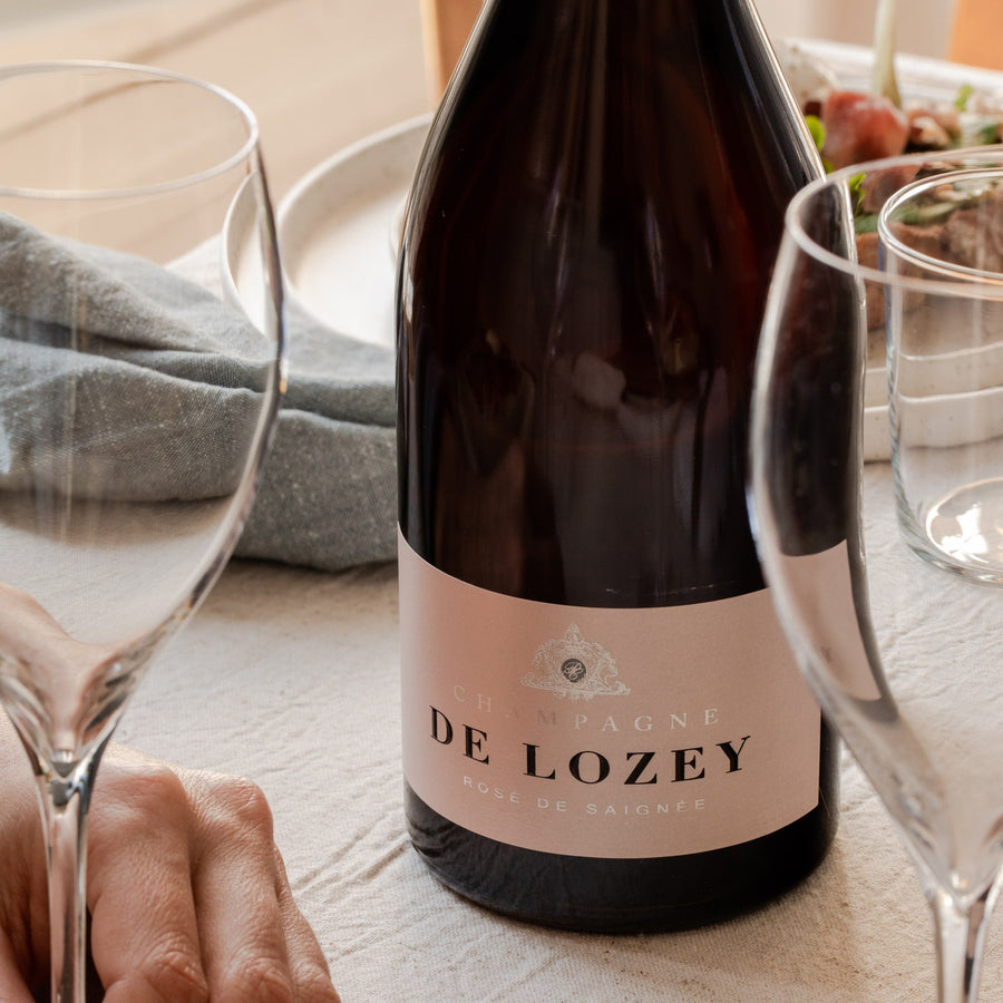 coffret champagne de lozey rosé de saignée