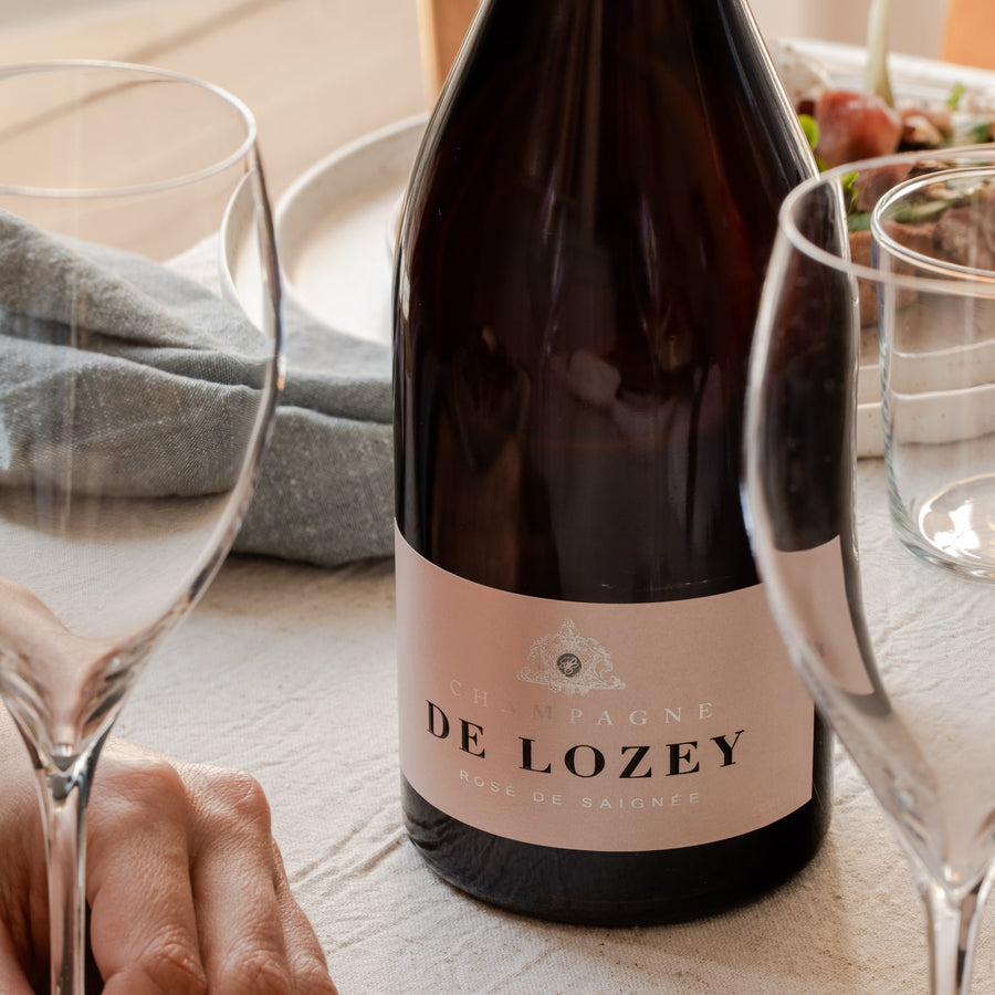 champagne de lozey rosé de saignée